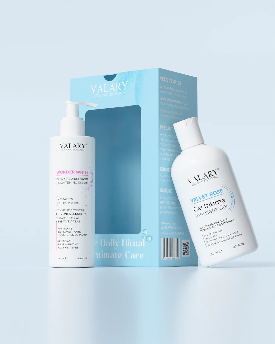 VALARY Wonder White and Velvet Rose